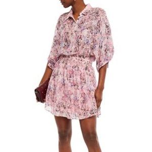 Iro Metallic gathered dress